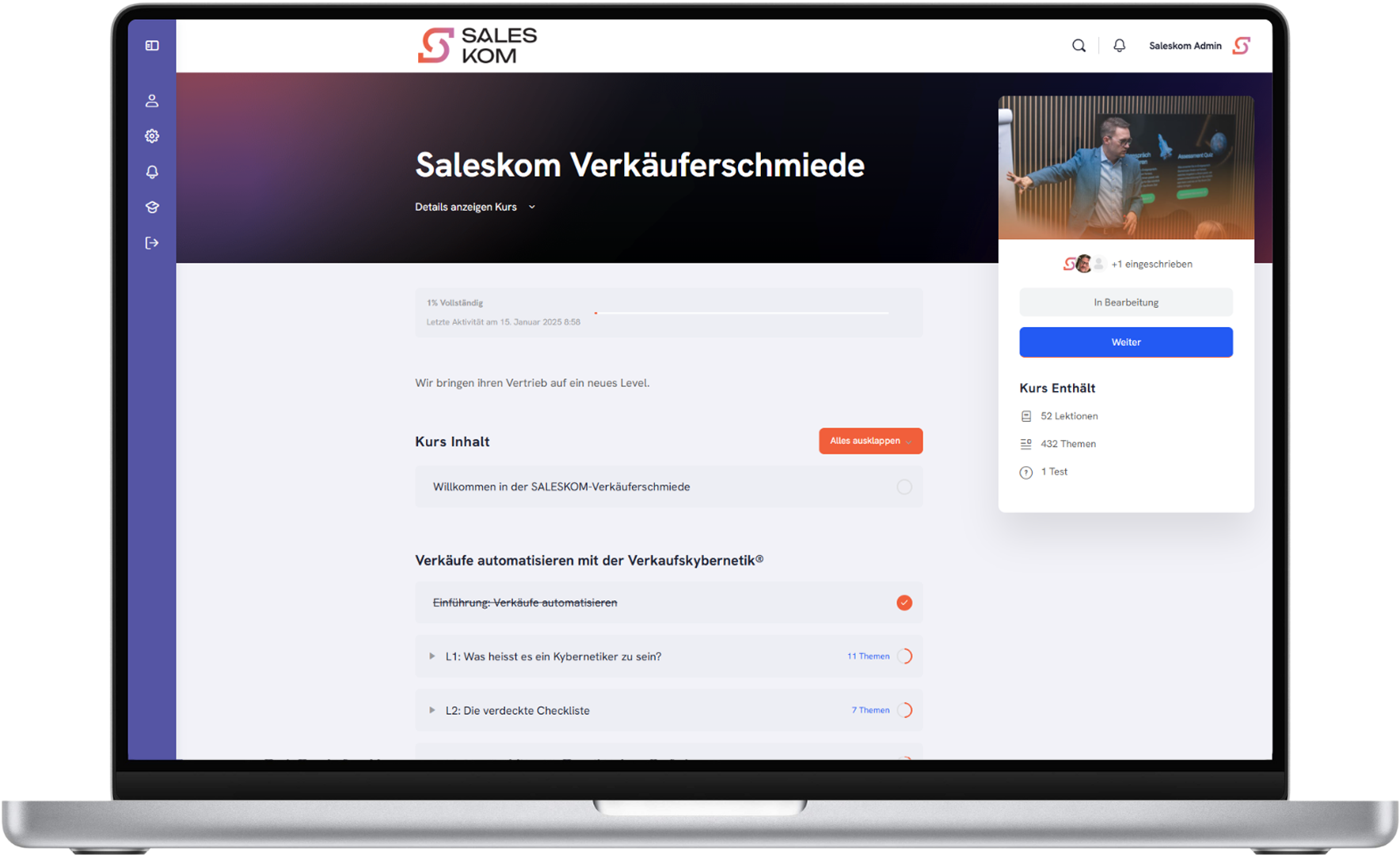 SALESKOM Training Plattform